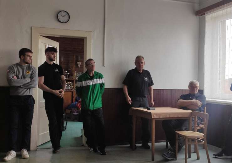 hlavní  rozhodčí Belo Svitek a ředitel soutěže Hemelík Radek