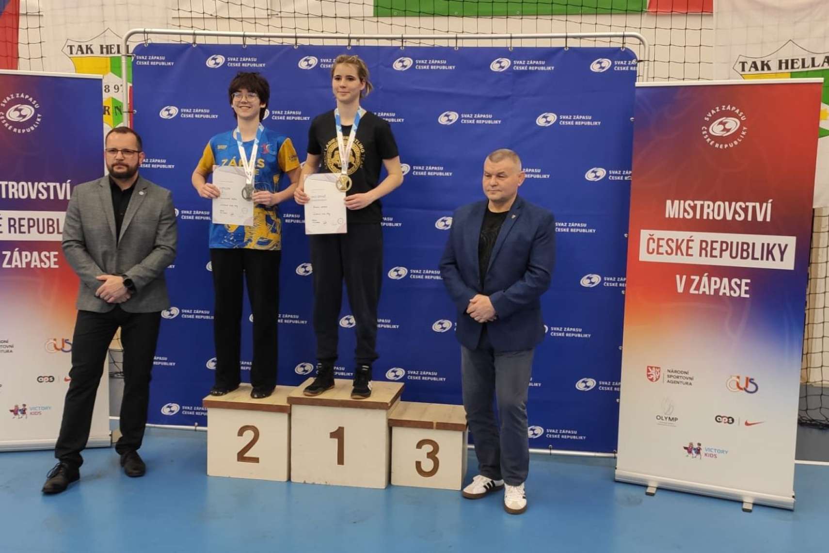 juniorky 59.kg Mikulová Barbora 2.místo